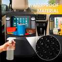 Backseat Car Organizer, 2 Pack Kick Mats Back of Seat Protectors bag with Touch Screen, Waterproof Seatback Covers for Kids, Multifunctional Universal Automotive Storage Pockets, Travel Accessories