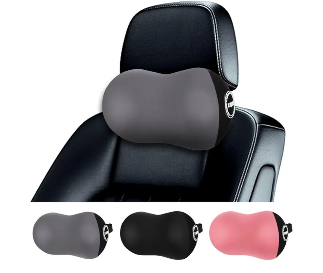 LIQUN Car Seat Neck Pillow, Skin Friendly Car Head Pillow, Memory Foam Neck Support, Driving to Relieve Neck Pain and Shoulder Pressure, (Grey)