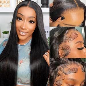 SOPSFR 32 Inch 13x6 Straight Wig Human Hair 200% Density HD Lace Front Wigs For Woman Natural Hairline
