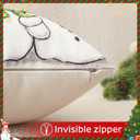 Artscope to My Sister Throw Pillow Covers 20x20 Inch Sister Christmas Birthday Gifts for Women Girls, Soft Hug Cushion Case Gifts from Sisters (Beige)