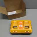 DCB102 20V MAX Battery Charger Replacement for Dewalt Battery Charger, 2 Port Charger Compatible with Dewalt 12V-20V Batteries