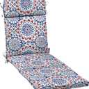 ARDEN Outdoor Chaise Cushion, 21 in x 72 in, Weather-Proof, Rain-Proof, Fade Resistant Patio Cushion for Chaise Lounger Clark Blue
