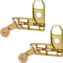 Sliding Screen Door Corner Insert Rollers Assembly with 1" Diameter Concave Stainless Steel Wheels Replacement Screen Corner and Roller, 2 Pack