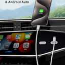 3 x USB C to C Cable StayCable with Organizer Magnetic Holder 5FT, 60W Fast Charging Braid Type-C Charger Data Cord, for iPhone 17/16/15 Laptop Car Desk Nightstand Cable Management Original Design (White)