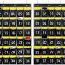 Loghot Classroom Accessories Closet Pocket Chart for Cell Phones Holder Wall Door Hanging Organizer (36 Pockets Black 2Pc)