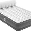 Sealy Air Mattress Queen with Built-in Pump, Headboard, 18 in. Height, Wave Beam Design, 661 lb Capacity - Tritech Airbed with Carry Bag