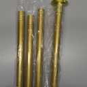 AIZESI Tension Curtain Rod 28 to 48 Inch, 1pcs Tension Rod 1 Inch Diameter Gold Small Shower Curtain Rod Adjustable Non-Drilling, Anti-Slip, Anti-Rust Spring Loaded Curtain Rods