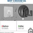 Suction Cup Hooks for Shower, No Drill Suction Hooks for Bathroom, Removable&Reusable Towel Hooks (4)