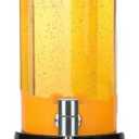 Beer Tower Dispenser 3L High Capacity Beverage Dispenser with LED Light Tabletop Beer Tower for Beer Drink Wine Cocktail Margarita Drink Tower DispenserMatte Black