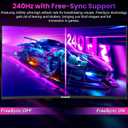 Gawfolk 32 Inch 4K 240Hz Curved Gaming Monitor, UHD 3840 x 2160, 1500R