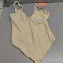 FeelinGirl Shapewear Bodysuits for Women Tummy Control Body Suits Deep V Neck Thong Body Shaper (X-Large, Beige)