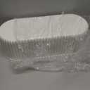 White Cable Management Box, Plastic Cable Box Organizer with Lid for Wire, Power Strip, Surge Protector, Extension Cords Hider Cover Under Home Office Desk and Floor (Large)