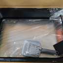 Jotesnew Large Stainless Steel Cat Litter Box with Scoop
