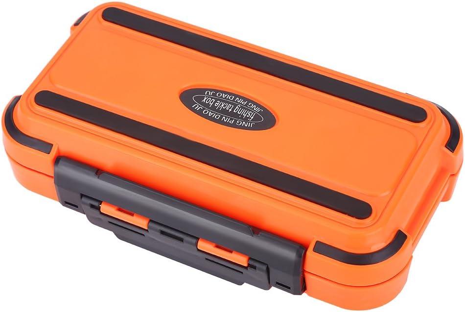 VGEBY Fishing Tackle Box, 24-Compartment Storage Case (Orange)
