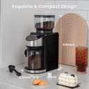 Gevi Coffee Grinder Electric,Coffee Bean Grinder with 35 Grind Settings for Espresso,Drip,French Press,Burr Coffee Grinder for Home Use,Anti-static Design,Black