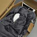 Electric Heated Blanket Full Size 72" x 84", Dual-Sided Flannel Sherpa, LCD Display 10 Heat Levels 1-12H Auto-Off, ETL Certified Machine Washable for Bed & Couch, Dark Grey