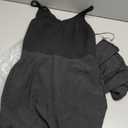 Iris Spaghetti Strap Plunging Long Dress (Medium, Black 17)