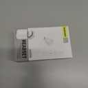 Invisible Earbuds Sleep Bluetooth Earbuds Mini Tiny Discreet Hidden Headphones for Work, Small Ear Canals - Single Earbud with Charging Case (White)