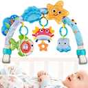 Baby Mobile for Crib, Stroller Crib Mobiles, Car Seat Arch Arm Toys Hanging Bar Attachments for Infants 0-6 6-12 Months, Bassinets Nursery Portable Mobile Pack and Play Boys Girls Clip On
