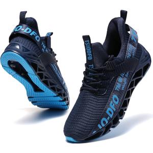 FRSHANIAH Women Athletic Shoes Walking Running Shoes Non-Slip Fashion Sneakers (12, Navy Blue)