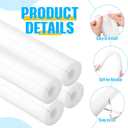 DoubleFill 12 Pcs Jumbo Pool Noodles Bulk Foam Noodles Swim Clamp Jumbo Hollow Foam Pre Slit Clamp Protection for Padding Bumper Swimming Floating Craft Projects