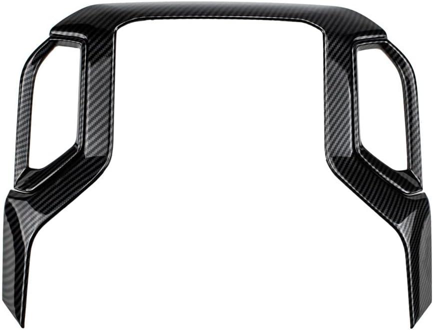 AGL -CHNIGREEN- ABS Carbon Fiber Color Center Console Navigation Screen Frame Panel Air Vent Cover Trim for Chevrolet Silverado 2019-2022 (3 Pieces)