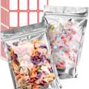 200 Pcs 5"x8" Mylar Bags for Food Storage - Clear Front, Stand-up, Resealable Bags for Small Business Packaging Supplies, Snacks Candy Bath Salts Hand Made Gift Festival