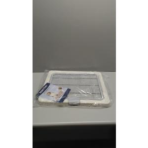 Smart Paws 3 Sizes Small Puppy Dog Toilet,Poodles Training Tray,Yorkie Pet Pads Holder (21.65x17.71 Inch (Pack of 1))