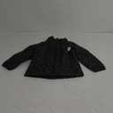 Amazon Essentials Girls' Lightweight Water-Resistant Packable Mock Puffer Jacket, Black, Stars, X-Small