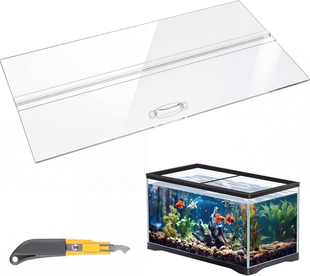 Sieral Aquarium Lids Polycarbonate Canopy Set, 30 x 12 Inch, Clear, 1 Pcs