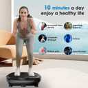 Natini Vibration Plate Exercise Machine - Whole Body Workout Vibration Platform Lymphatic Drainage Machine for Weight Loss Home Fitness with Resistance Bands Remote