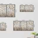 Large Framed Tree Wall Art, Abstract Birch Forest Decor, 16"x24" Set of 3, 16"x24"x3 Framed