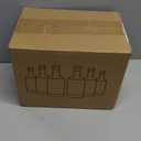 Mfacoy Set of 6 Glass Bottles, 12 oz Clear Liquor Bottles, Heavy Base Glass Bottle with T-Top Cap, Vodka Bottle for Wine Beverages Drinks Oil Vinegar Kombucha Beer with Cork Stopper Airtight Lid