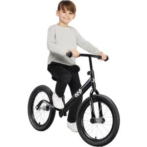 Balance Bike: for Big Kids Aged 4, 5, 6, 7, 8 and 9 Years Old - No Pedal Sport Training Bicycle | 16inch Wheel (Black)