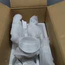 VEWEET Porcelain Dinnerware Sets for 6, 24 Pieces Plates and Bowls Set with Black and Grey Ribbon Lines, Dishes Set Dining Ware for Dinner, Microwave and Dishwasher Safe, Series FIONA