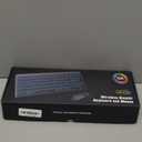 Wireless Keyboard and Mouse Bluetooth, Multi-Device Mini Keyboard, Switch up to 3 Devices, Slim Portable Travel Backlit Cordless Set, RGB Silent Mouse, for Mac, iOS, Android, Ipad (Black)