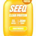 SEEQ Clear Protein Powder - Mango Pineapple - 22 Servings - 22g Clear Whey Protein Isolate - Zero Sugar - 0g Lactose - Allergen Friendly - GLP1 Support - Bone Health - Muscle Post Workout Recovery BBD: 08-2027