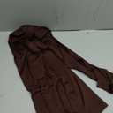 Elegance Sleeveless Turtleneck Maxi Dress for WomenChocolate Brown Ruched Knot Waist Bodycon Evening Gown (Medium)