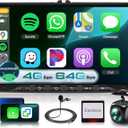 4G+64G Car Radio for VW Passat Jetta Tiguan Golf MK5 MK6 T5 EOS Polo 9" Touch Screen Stereo with Android 15/CarPlay/Android Auto/GPS Navigation/Bluetooth/FM/RDS Radio/AHD Backup Camera