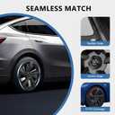 19 inch Wheel Cover Hubcap Compatible with TES-la Model Y 2025 2026 (Refreshed Juniper Only), [Black] [5-Spoke Sporty Style] Full Cover ABS Hubcaps Accessories, with Tape & Centre Caps, 4 PCS, for 2025-2026 Model Y Juniper
