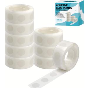 1000pcs Glue Point Clear Balloon Glue Removable Adhesive Dots Double Sided Dots of Glue Tape for Balloons Craft Glue Points Dots Sticky Dots or Wedding Decoration