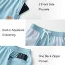 Vcansion 2 Pack Men's Outdoor Lightweight Hiking Shorts Quick Dry Sports Casual Running Shorts with Pockets (XXL)