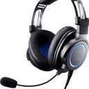 Audio-Technica ATH-G1 Premium Gaming Headset for PS5&Xbox Series X, Laptops, and PCs, with 3.5 mm Wired Connection, Detachable Mic, Black
