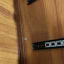 Mid Century Modern Nightstand with Charging Station, Fluted Bedside Table with Storage, Modern Side End Table with Solid Wood Legs for Bedroom, Dorm and Small Space (Rustic Brown)