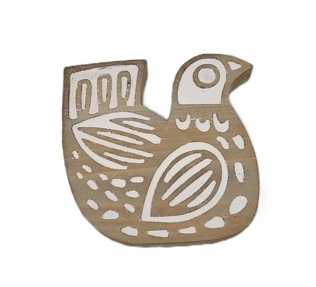 HD 6 IN Birds Wood/ White 2A