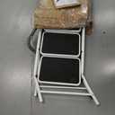 4 Step Ladder, Folding Lightweight Step Stool with Handrails and Wide Anti-Slip Pedal for Home, Office, Kitchen and Garage, Service Height 37.8 inch, 400 lbs Capacity