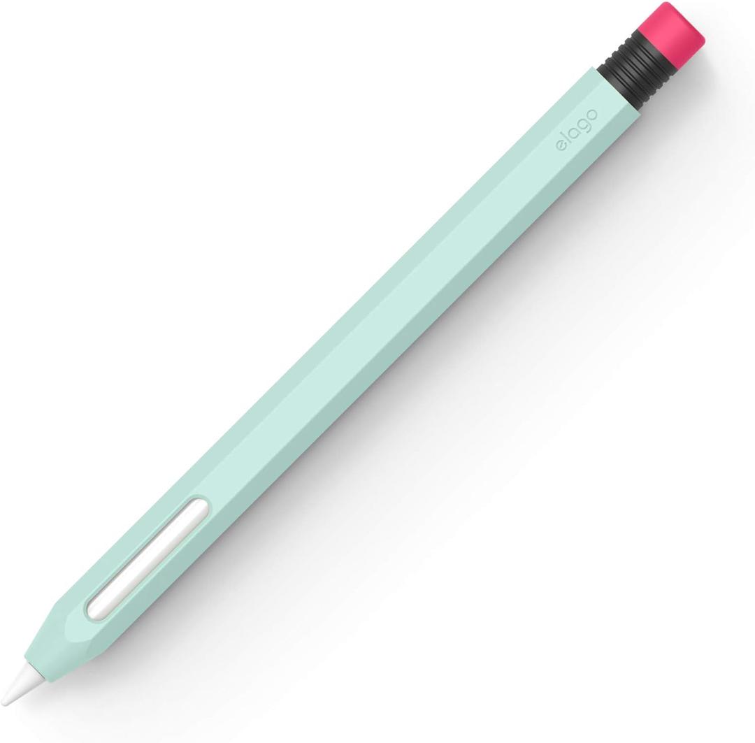 elago Compatible with Apple Pencil Pro Case & Apple Pencil 2nd Generation Case, Compatible with Magnetic Charging, Double Tap, Squeeze, Haptic (Must Read Installation Instructions) [Mint]