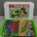 69 PCS Farm Sensory Bin Toys Playset, Sandboxes with Sand, Farmer Tractor & Farm Animals Figures Toys for Kids 3 4 5, Gifts for 6 7 Years Old Boys Girls Toddlers