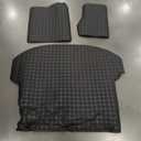 Cargo Mat for Tahoe/GMC Yukon 7 Seats 2015-2020 Trunk Mat & 2ND+3RD Row Rear Backrest Mat, All Weather Rear Cargo Liner Back Seat Cover Protector