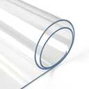 Deep Dream 2.0mm Clear Desk Cover Protector, 24×96 Inch Clear Table Protector, Rectangular Vinyl Desk Pad, PVC Plastic Table Cover for Office, Dresser, Night Stand, Computer & Writing Desk Tabletop set of 2